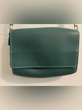 Portland Leather Peacock Metro Mini Crossbody Purse
